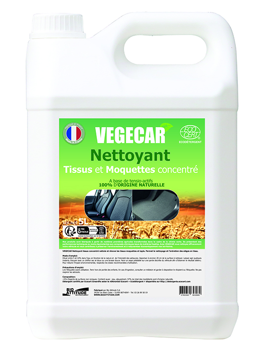 Nettoyant Tissu-moquette concentré Végécar - produit écologique bio  d'origine végétale et naturelle